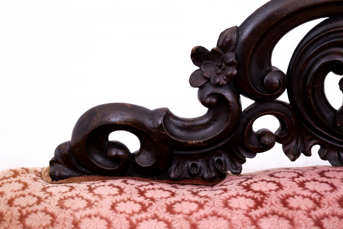 Antique Chaise Longue Dating From Around 1880, Northern Europe.-photo-3