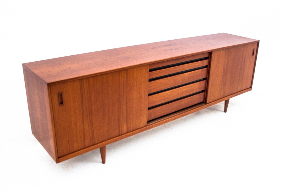 Teak Sideboard, Denmark, 1960s After Restoration-photo-3