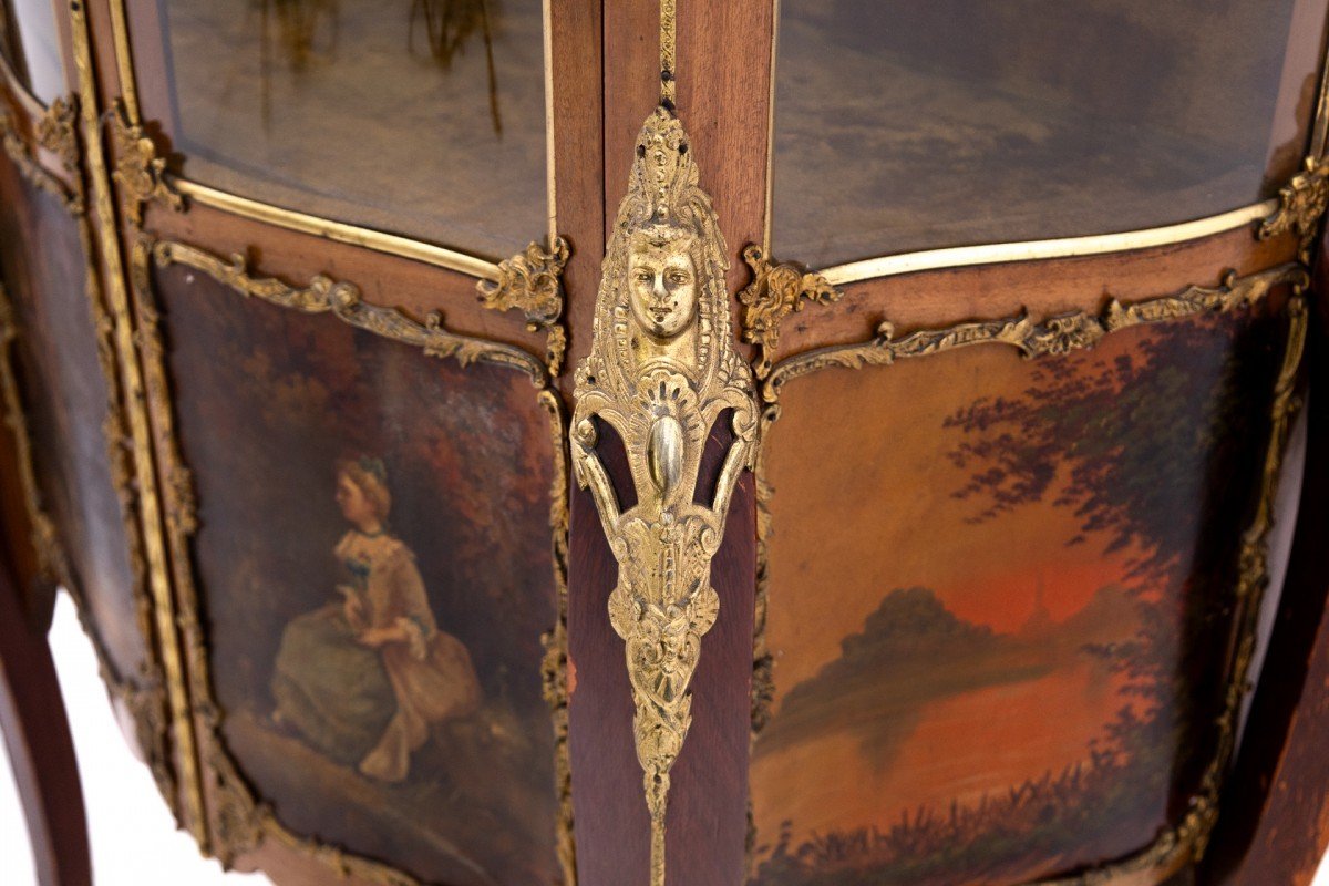 Louis XV Style Showcase, France, 19th Century.-photo-6