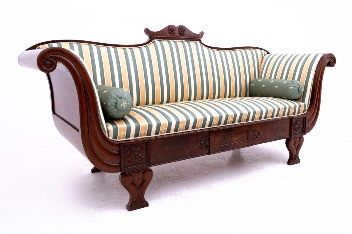 Biedermeier Sofa, Northern Europe, Circa 1860. After Renovation-photo-2