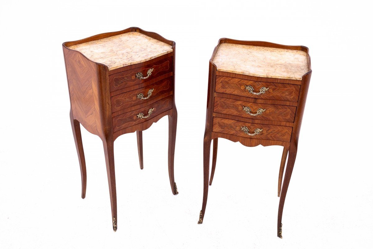 French Bedside Tables, Circa 1920.-photo-2