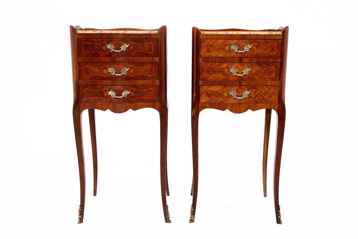 French Bedside Tables, Circa 1920.-photo-4