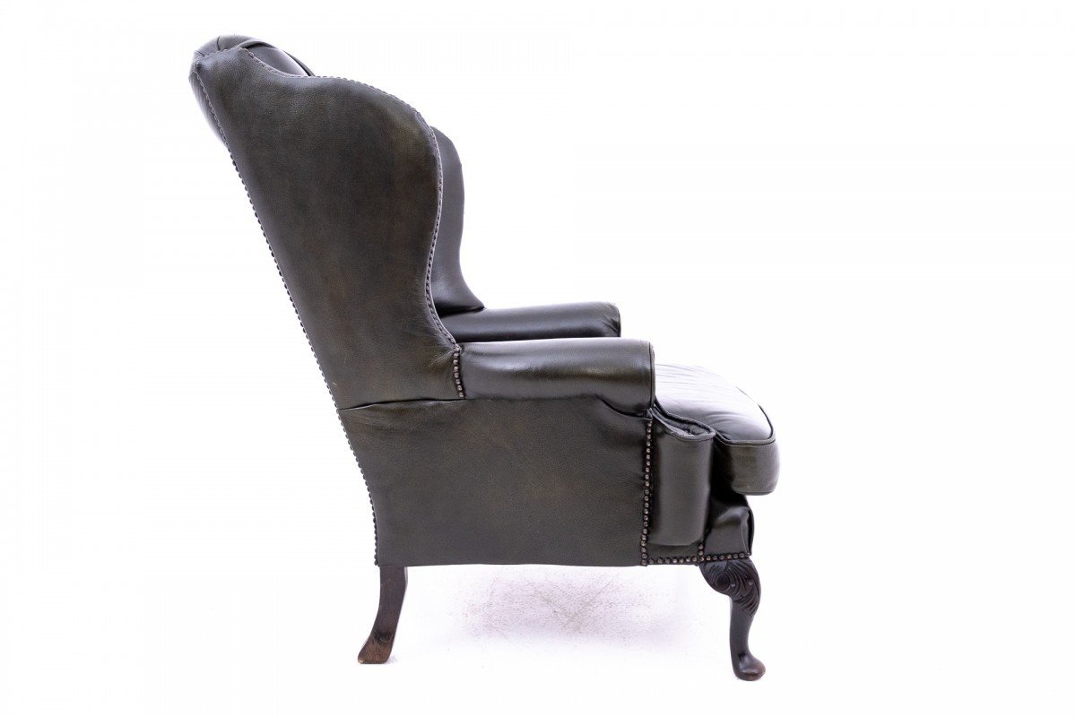 Fauteuil Chesterfield Des Années 1950, Europe Occidentale.-photo-7