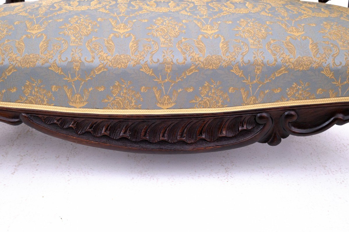 Antique Chaise Longue Dating From Around 1880, Northern Europe.-photo-6