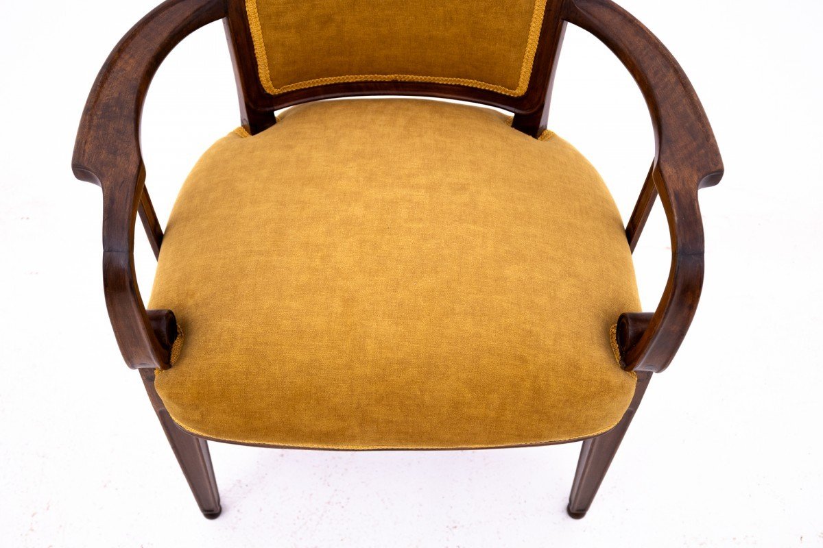 Fauteuil De Bureau, Pologne, Années 1930.-photo-4