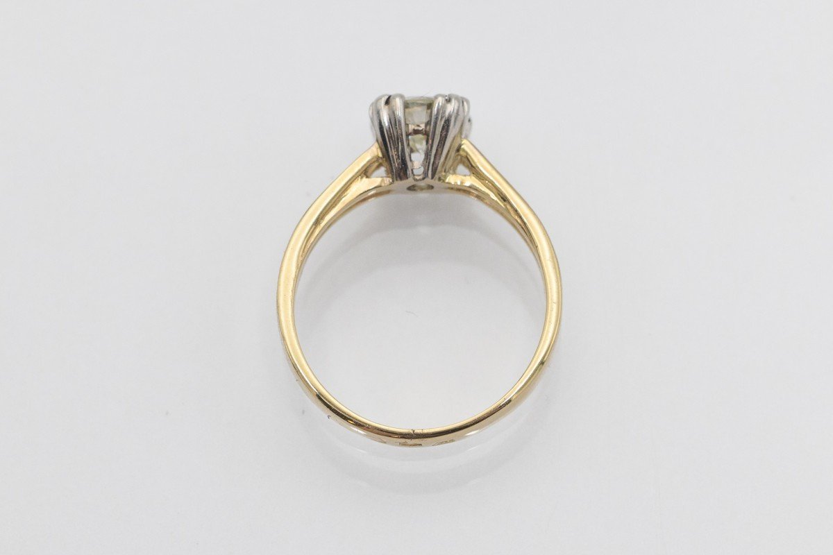 Gold Solitaire Ring With 1.02 Ct Diamond, Poland.-photo-2