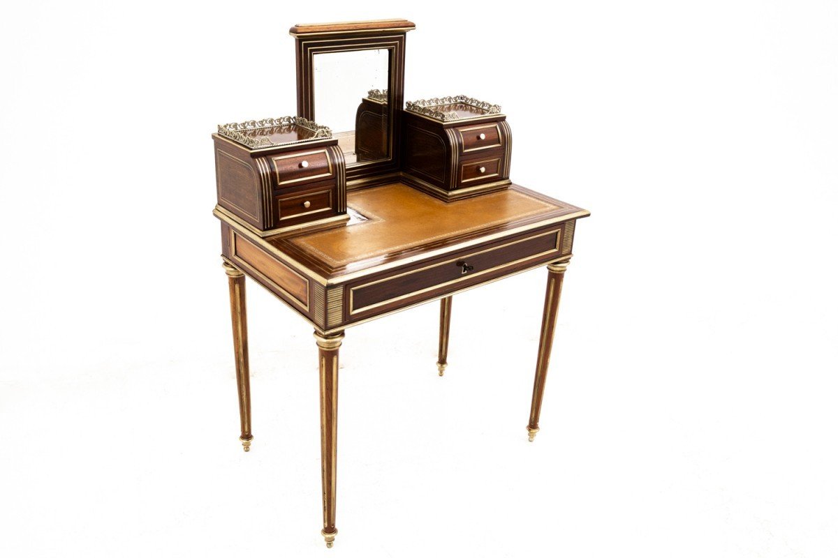 Lady's Desk With Mirror, France, Ca. 1910.-photo-2