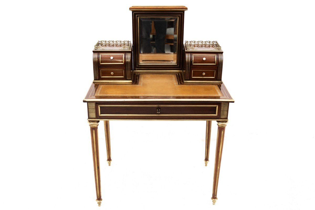 Lady's Desk With Mirror, France, Ca. 1910.-photo-3