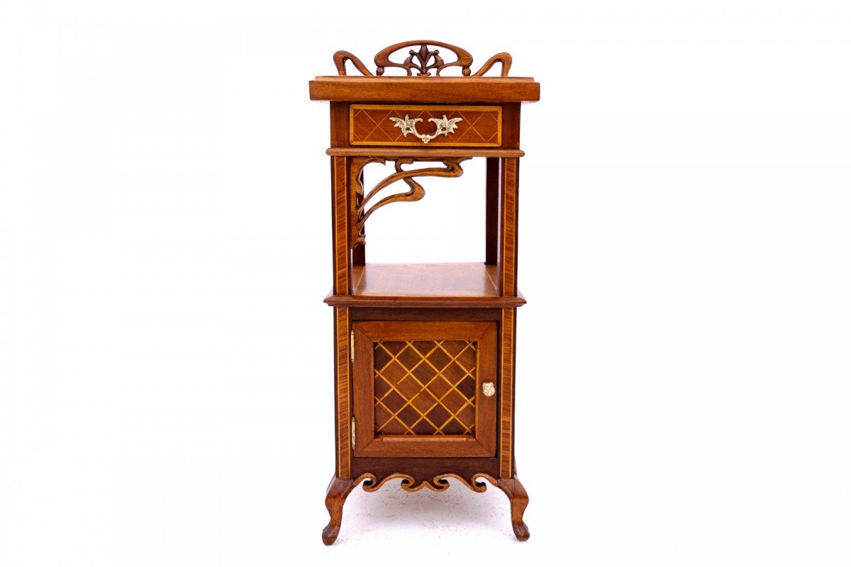 Art Nouveau Bedside Table Circa 1920, France.-photo-2