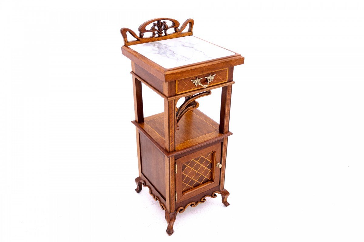 Art Nouveau Bedside Table Circa 1920, France.-photo-3