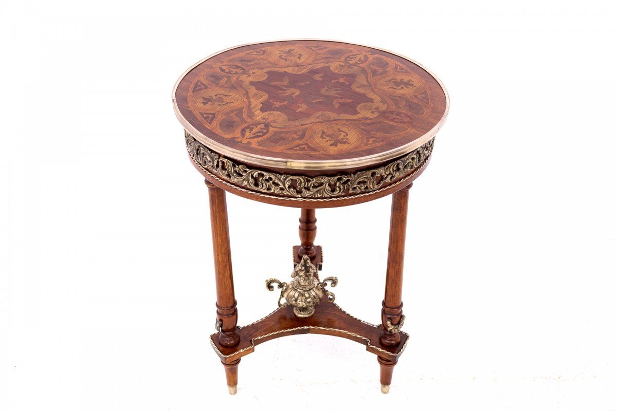 Marquetry Table, France, Early 20th Century.