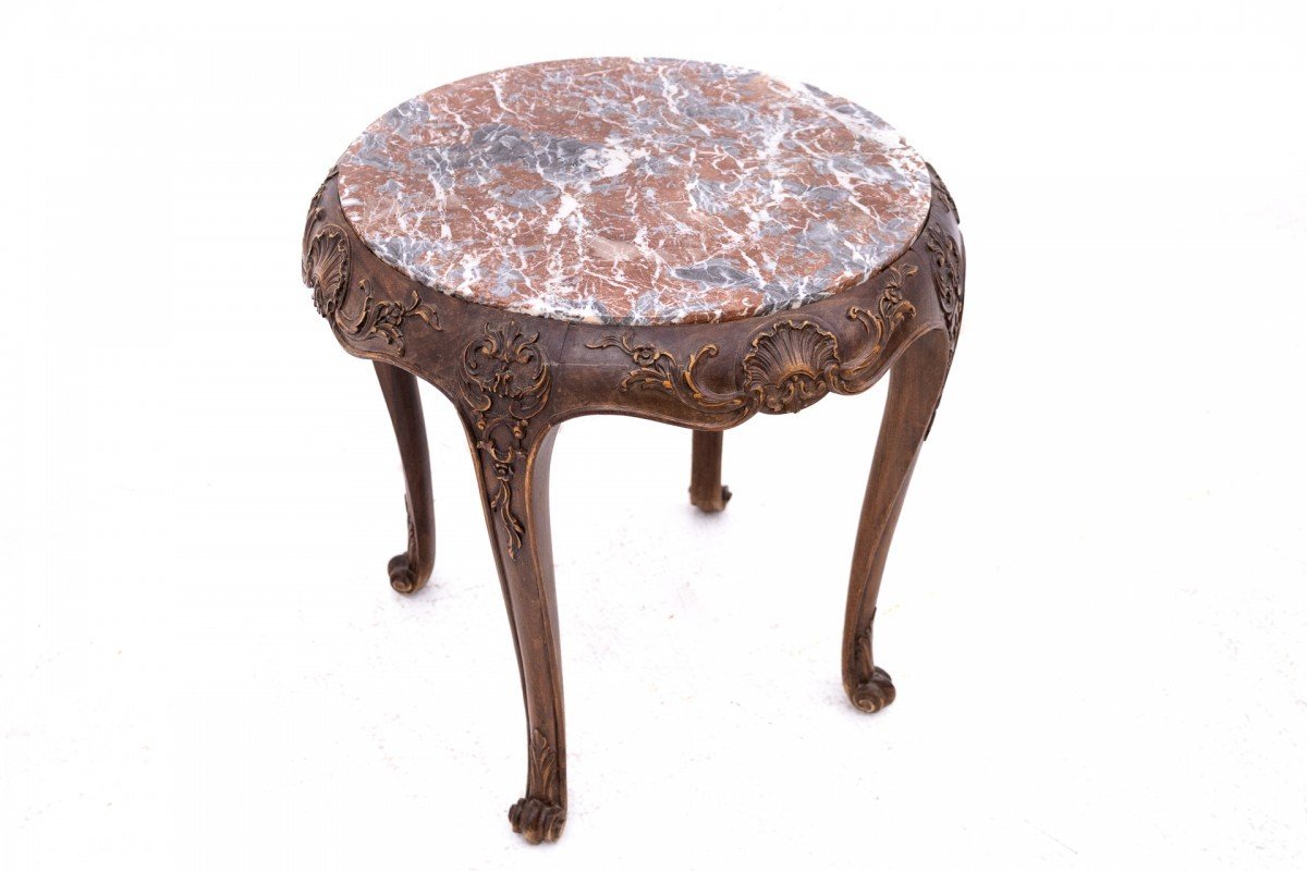 Marble Top Table, France, Circa 1900.-photo-3