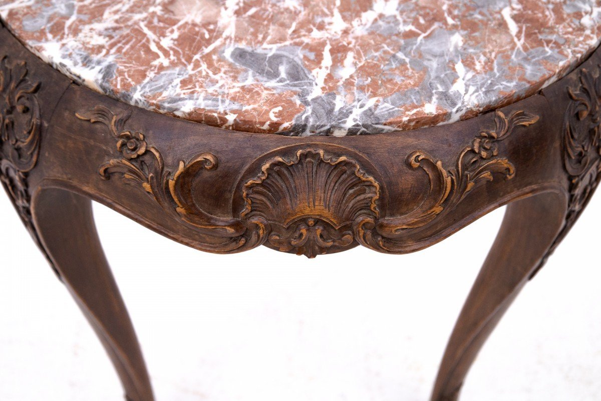 Marble Top Table, France, Circa 1900.-photo-1