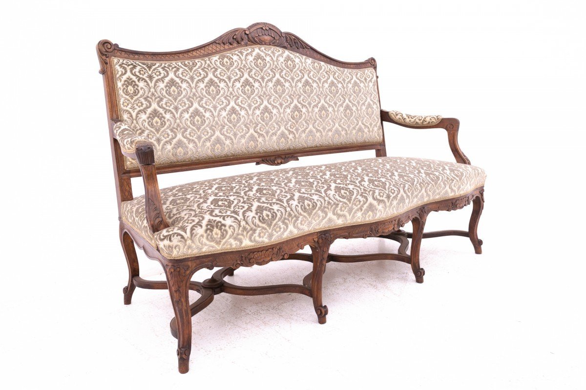 Antique Sofa Dating From Around 1910, France.-photo-2