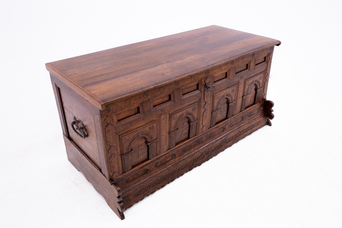 Baroque Wooden Chest From 1781.-photo-2