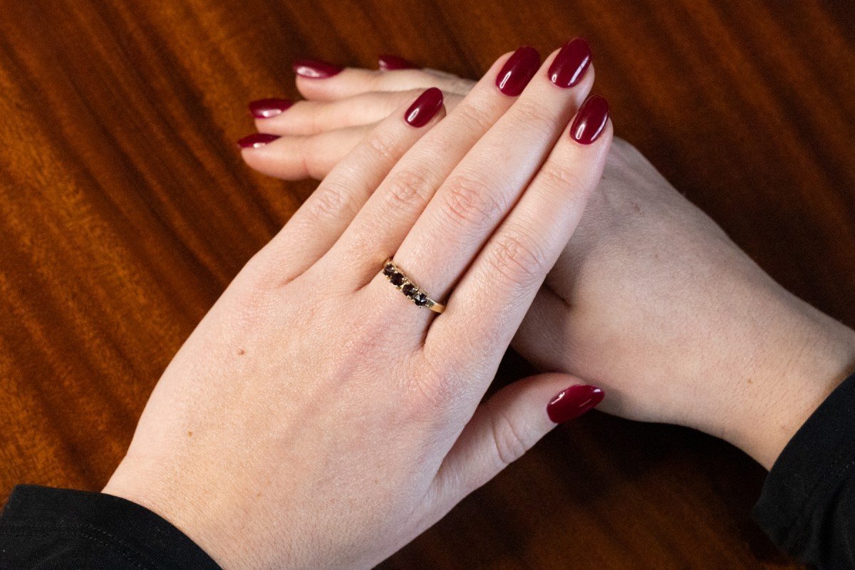 Elegant Garnet Ring.-photo-2