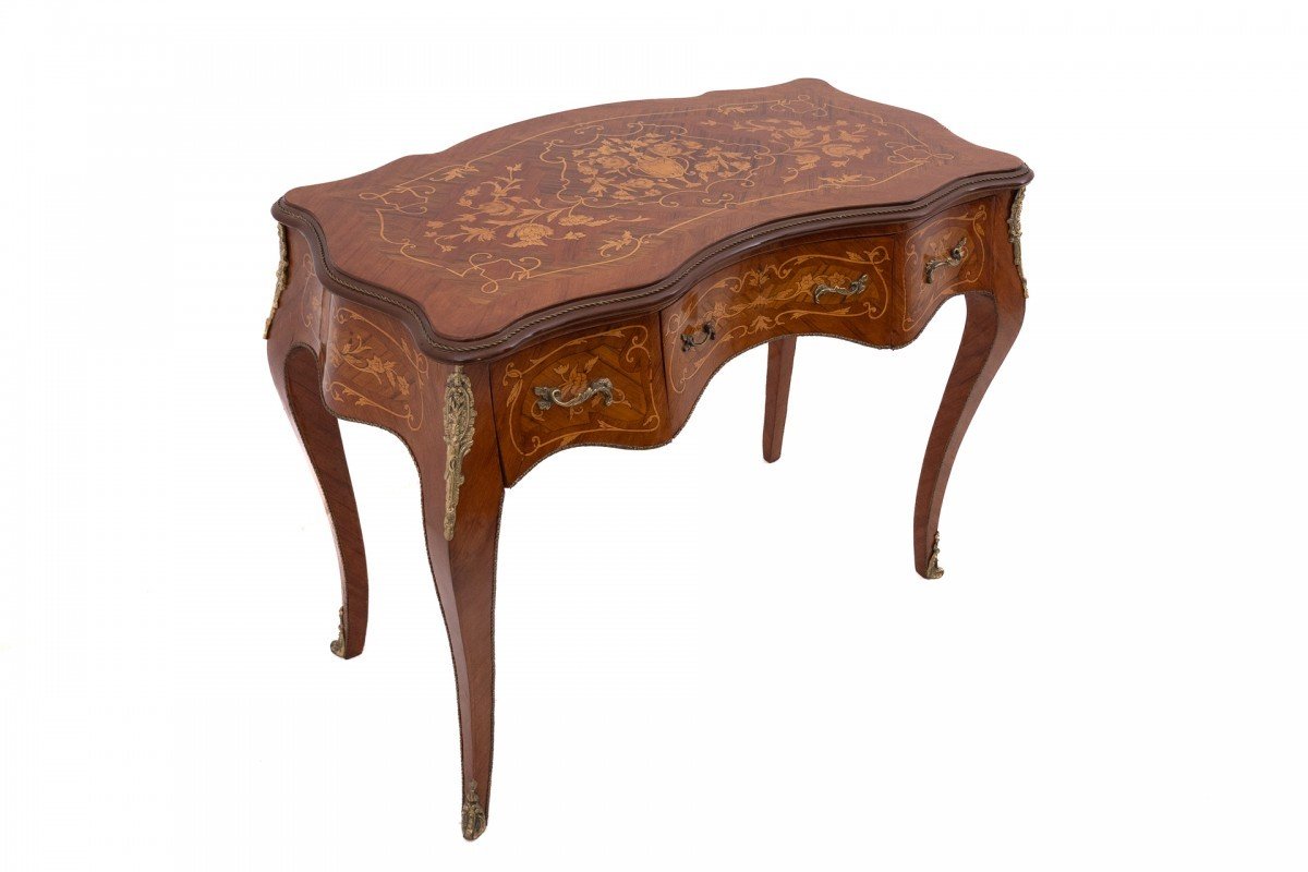 Marquetry Desk, France.-photo-3