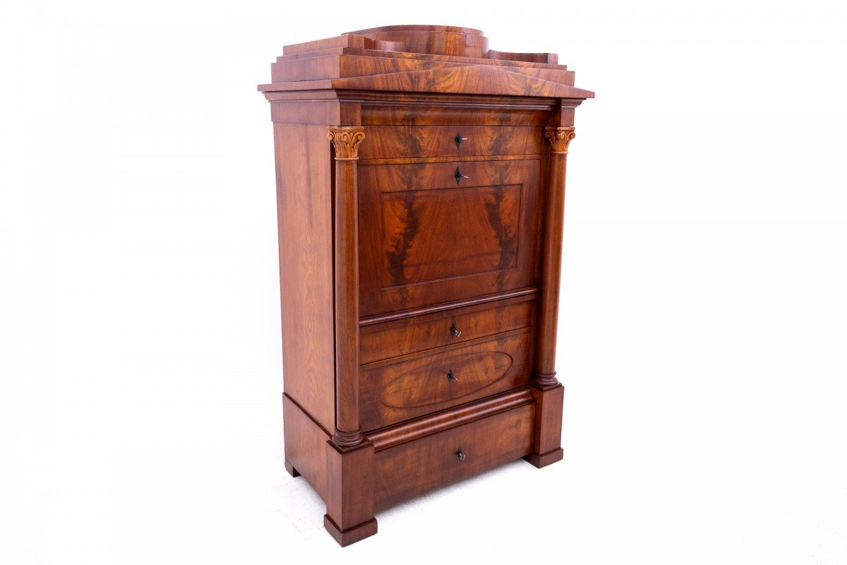 Biedermeier Secretary, Western Europe, Circa 1840.-photo-2