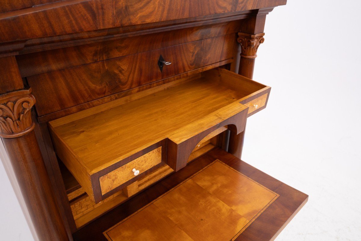 Biedermeier Secretary, Western Europe, Circa 1840.-photo-4