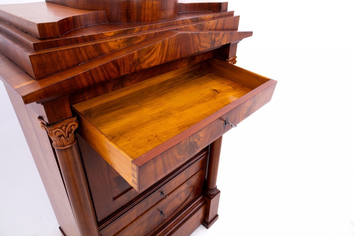 Biedermeier Secretary, Western Europe, Circa 1840.-photo-4