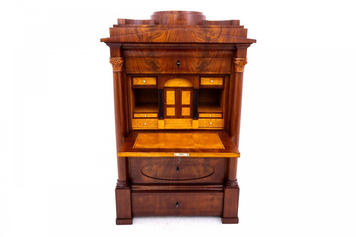 Biedermeier Secretary, Western Europe, Circa 1840.