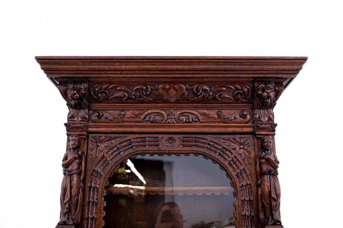 Antique Richly Carved Buffet, Late 19th Century.-photo-1