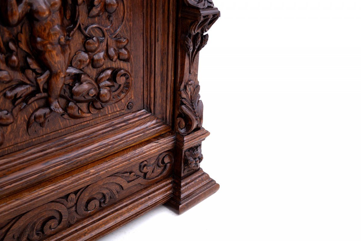 Antique Richly Carved Buffet, Late 19th Century.-photo-6