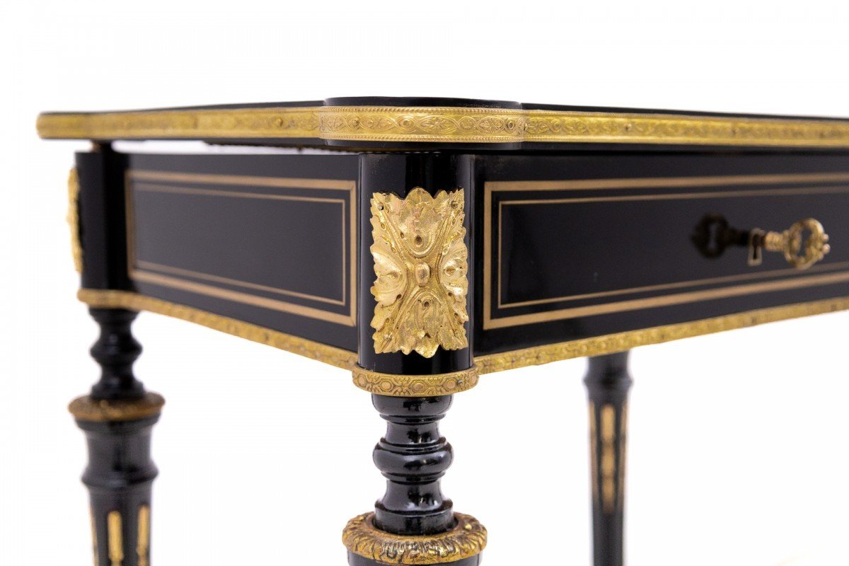 Table Ouvrante, Console De Style Napoléon, France.-photo-3