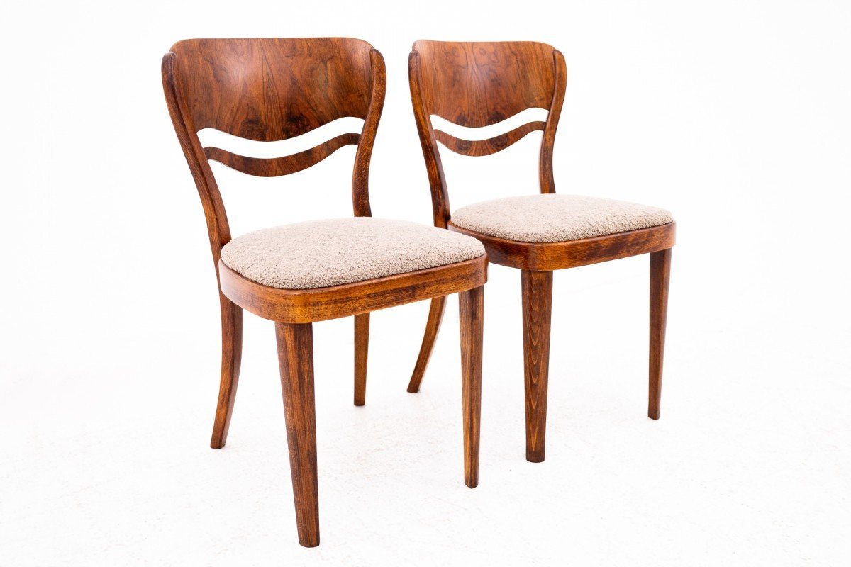 Paire De Chaises Thonet, Pologne, Années 1940.