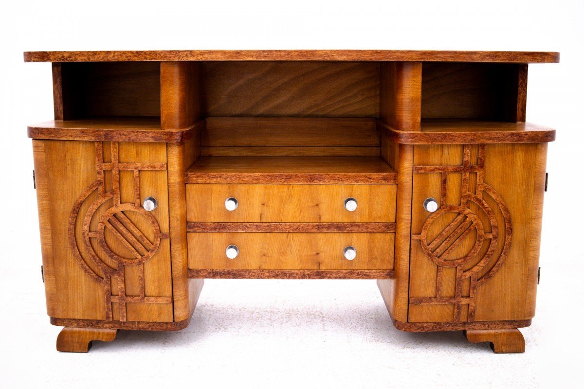 Art Deco Chest Of Drawers, Poland, Mid-20th Century.-photo-2