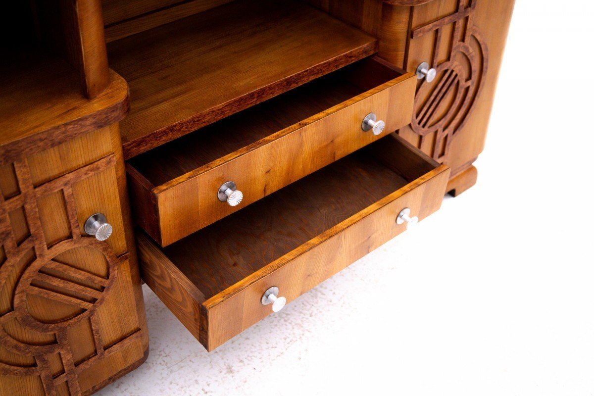 Art Deco Chest Of Drawers, Poland, Mid-20th Century.-photo-4