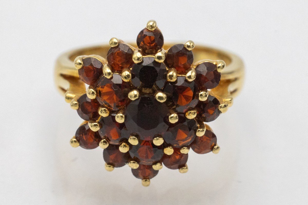 Vintage Ring With Garnets-photo-4