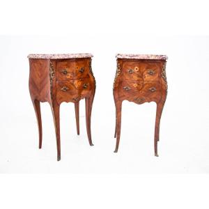 Set Of Bedside Tables, France, Circa 1920.