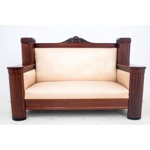 Antique Beige Sofa, Northern Europe, Circa 1900.