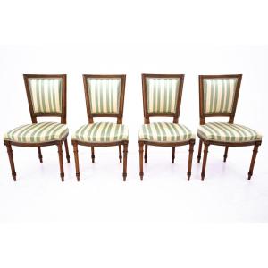 Set Of 4 Chairs, Sweden, Circa 1870.