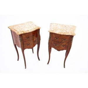 Pair Of Bedside Tables, France, Around 1910