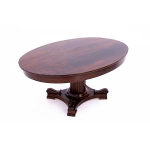 Mahogany Table - Bench, Northern Europe, Circa 1900. After Renovation.