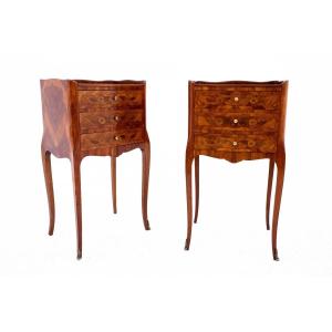 Pair Of Bedside Tables, France, Circa 1920.