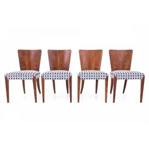 A Set Of Chairs Designed By J. Halabala, Czechoslovakia, 1930s. After Renovation.