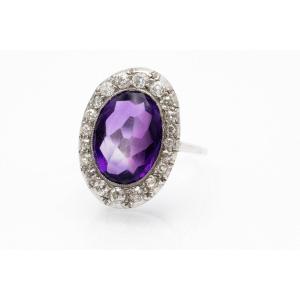 Art Deco Wg Amethyst Ring Circa 1930s.