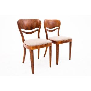 Paire De Chaises Thonet, Pologne, Années 1940.