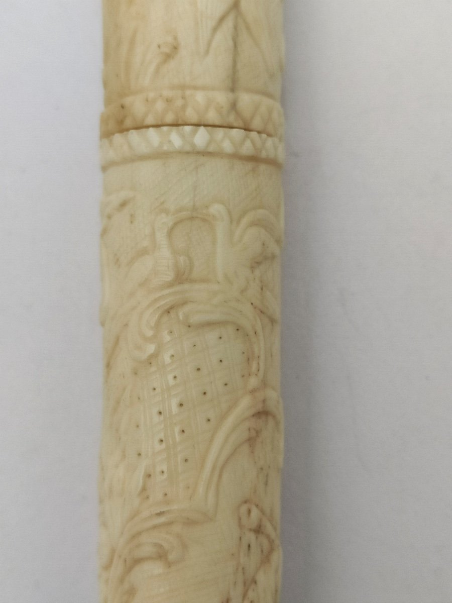 Sweet Note Case Or Message In Carved Bone, 18th Century - Early 19th Century-photo-5