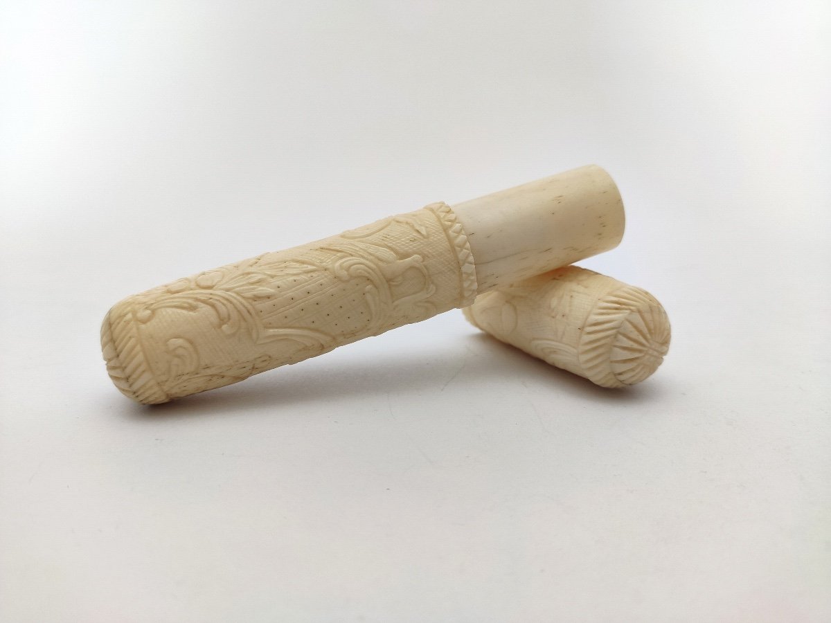 Sweet Note Case Or Message In Carved Bone, 18th Century - Early 19th Century