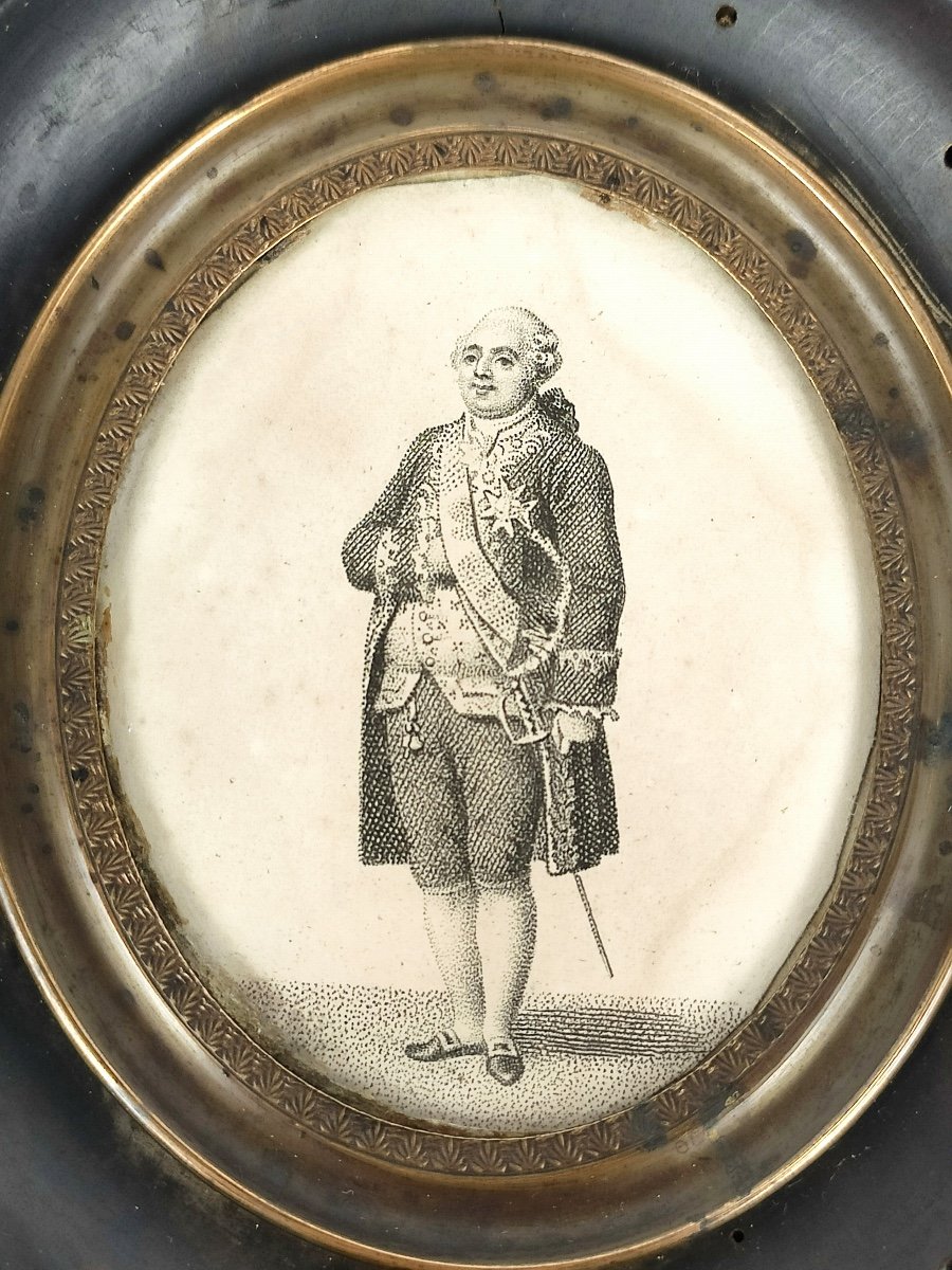 Alphonse Giroux: Charming Royalist Engraving Of The Good King Louis XVI, Restoration Period, 19th Century.-photo-2