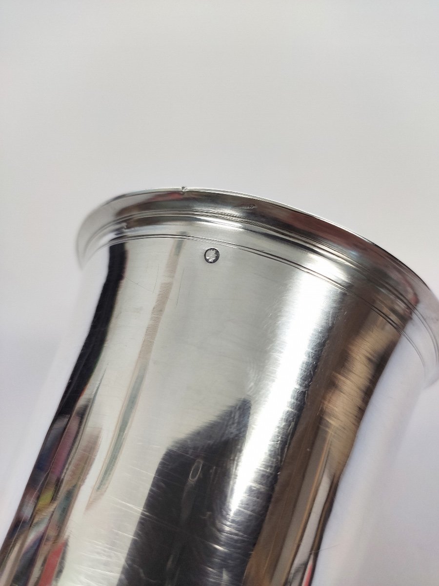 Mm Denis: Very Large Cup (174 Gr!!) In Solid Silver 2nd Rooster 1809-1819. Empire Period. -photo-3