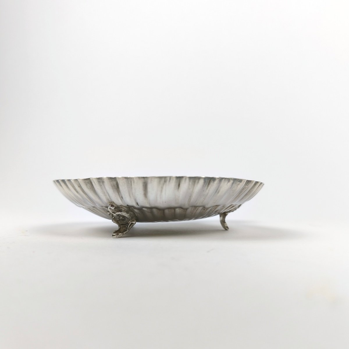 Orloff / Orlov Service: Naturalist Shell Bowl In Solid Silver & Vermeil, Coat Of Arms -photo-2