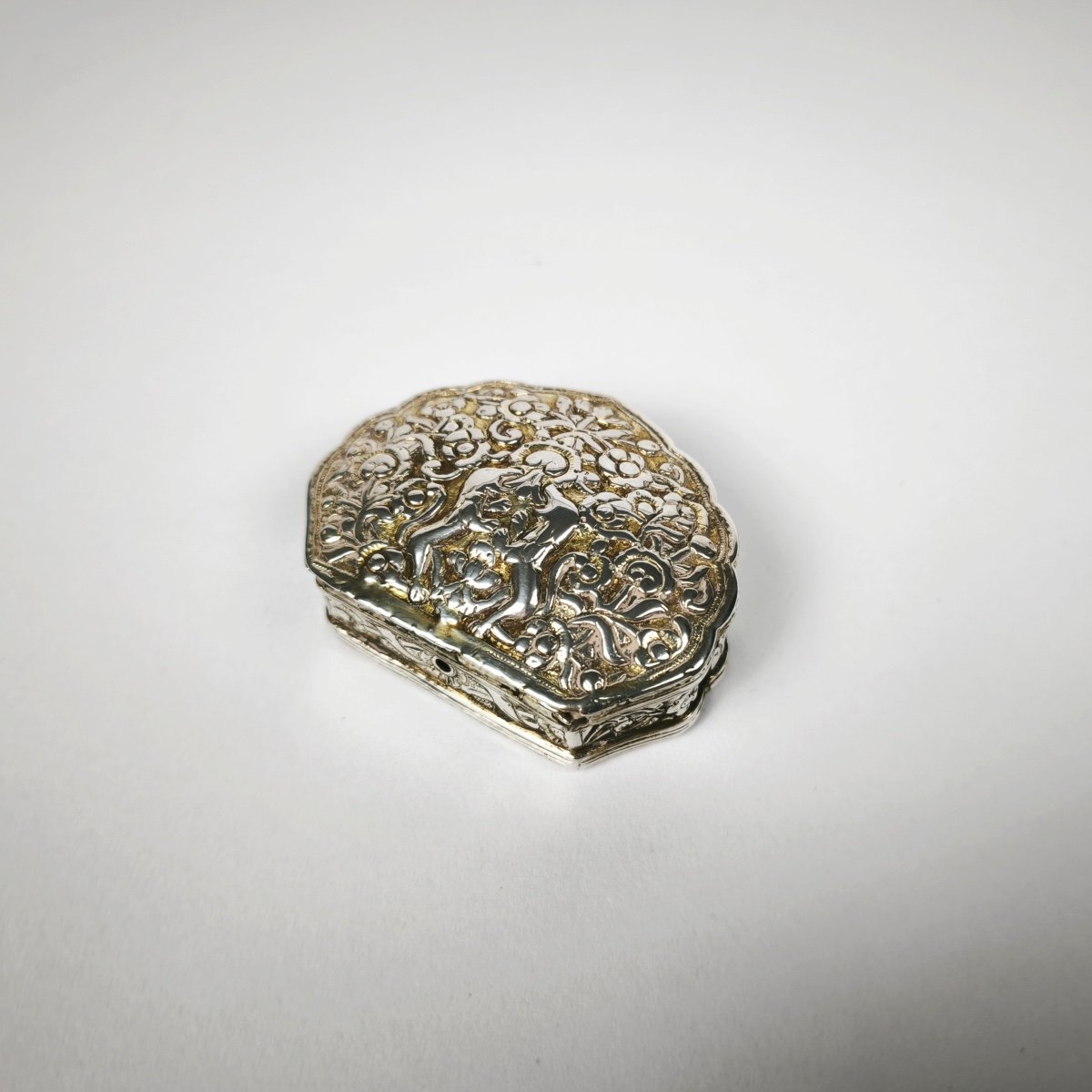 Ottoman Empire / Türkiye: Interesting Silver And Silver-gilt Snuff Box. 19th Century. 