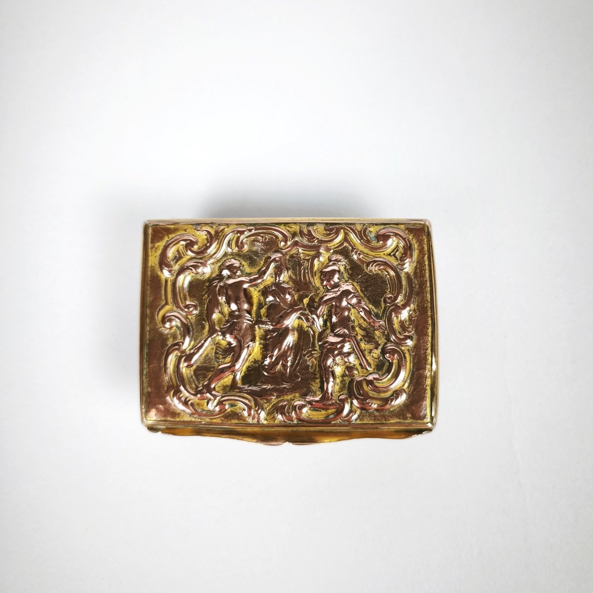  “tomb” Snuff Box In Pomponne, With Mythological Decor Dating From The 18th Century. -photo-2