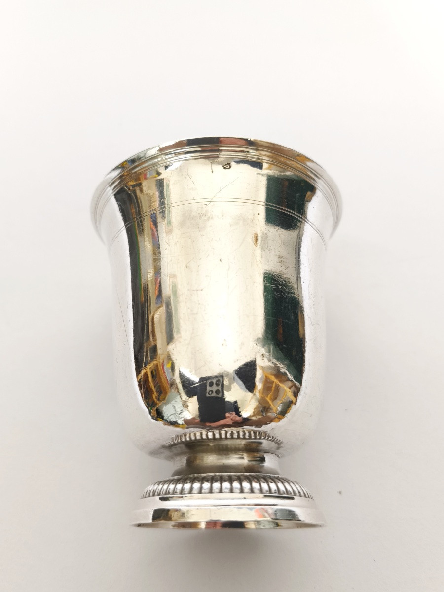  Grande Et Lourde Timbale En Argent Massif D&eacute;but XVIIIe &eacute;poque Louis XV. C1740. -photo-3