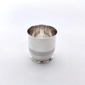 Jean (?) Têtard Frères: Interesting Art Deco Cup In Solid Silver, Early 20th Century. 